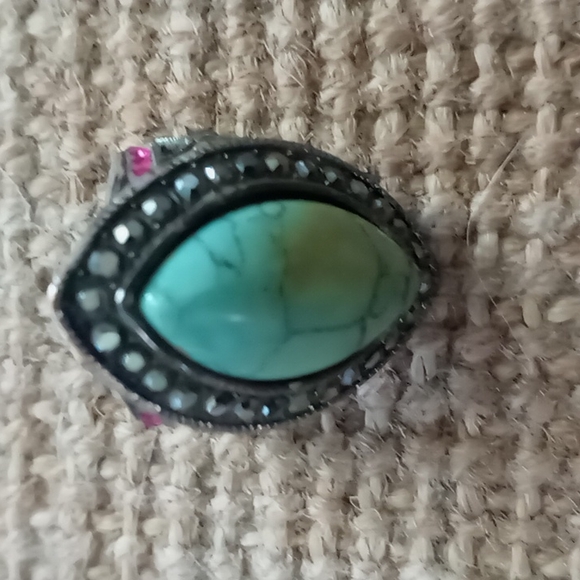 Patchington Turquoise Ring Size 7 - Picture 4 of 4